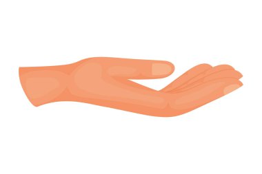 İzole edilmiş el sinyali ikon vektör tasarımı