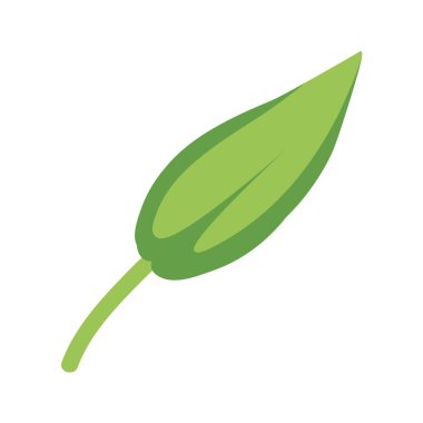 İzole edilmiş yaprak ikonu vektör tasarımı