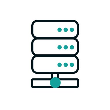 Web sunucu makine ikon vektör tasarımı