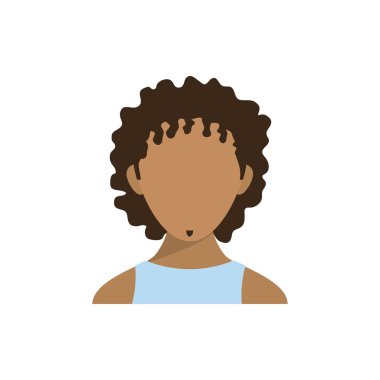 İzole adam kafası vektör tasarımı