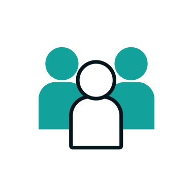 İzole edilmiş profil insanların vektör tasarımı