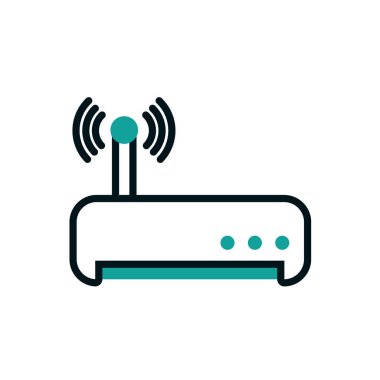 İzole edilmiş Wi-Fi ikon vektör tasarımı