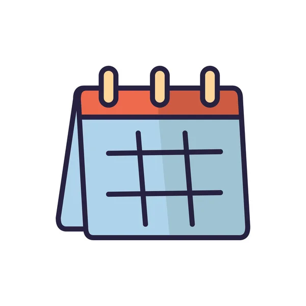 Icono de calendario aislado vector de diseño — Archivo Imágenes Vectoriales