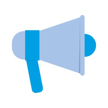 İzole edilmiş megafon ikon vektör tasarımı