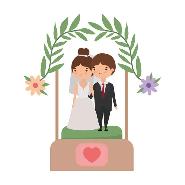 Dva návrhy na manžele a ženicha — Stockový vektor