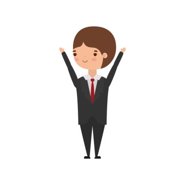 İzole edilmiş insan çizgi film vektör tasarımı