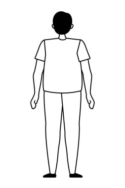 İzole edilmiş Avatar Adam vektör tasarımı