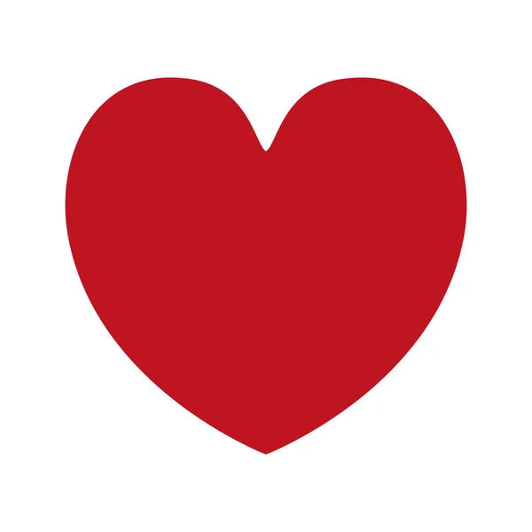 Ізольована форма серця Векторний дизайн — стоковий вектор