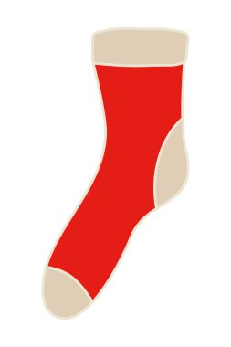 Mutlu noeller Noel baba çorap vektör tasarımı