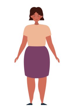 Avatar kadın kişi vektör tasarımı