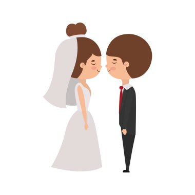Gelin ve damat avatar tasarım çift