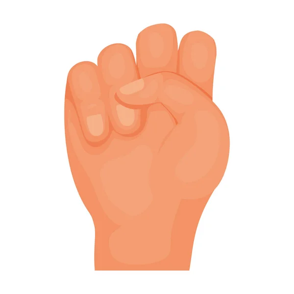 Isoliertes Handsignal-Icon-Vektor-Design — Stockvektor