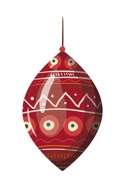 Merry christmas sphere vector design — Stock Vector