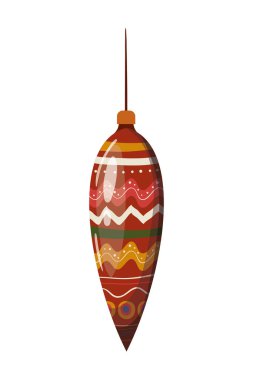 Mutlu noel küresi vektör tasarımı