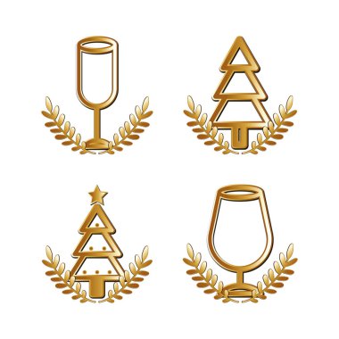 Mutlu noel simgesi vektör dizaynı