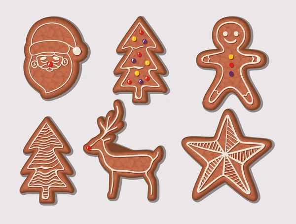 Frohe Weihnachten Plätzchen Vektor-Design — Stockvektor