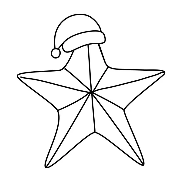 Vrolijk kerstster vector ontwerp — Stockvector