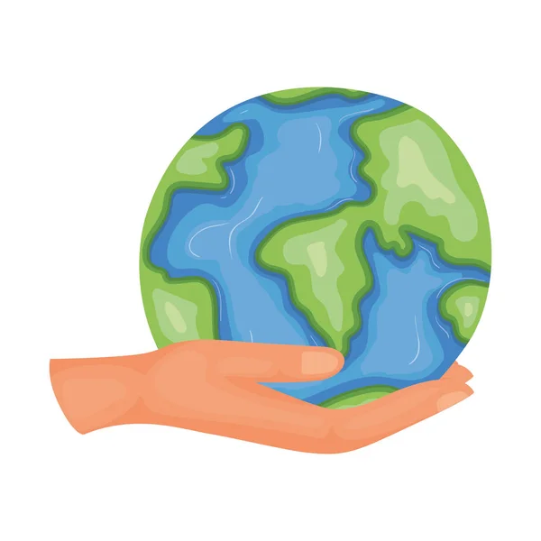 İzole gezegen küre vektör tasarımı — Stok Vektör