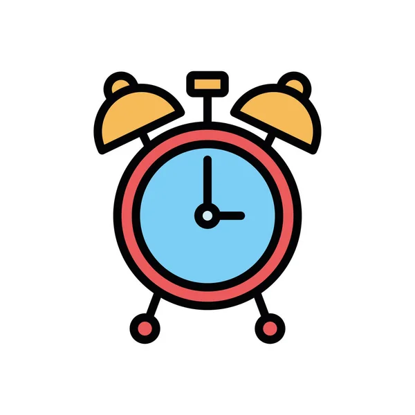 Diseño de vector de relleno de icono de reloj aislado — Vector de stock