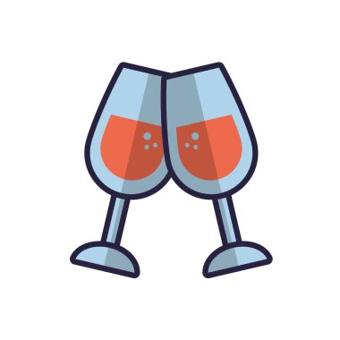 İzole edilmiş fincan simgesi vektör tasarımı