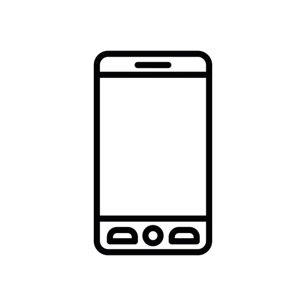 Isolated smartphone icon line vector design — Stock Vector