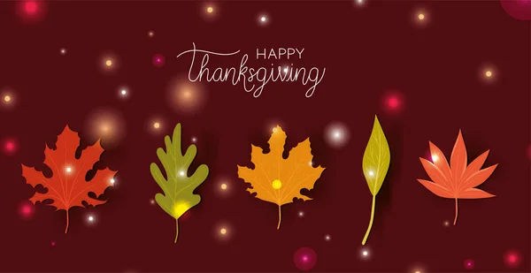 Conception vectorielle Happy Thanksgiving Day — Image vectorielle