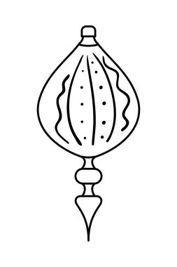 Mutlu noel küresi vektör tasarımı