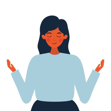 Avatar kadın kişi vektör tasarımı