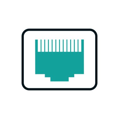 Dijital dolgu ikonu vektör tasarımı