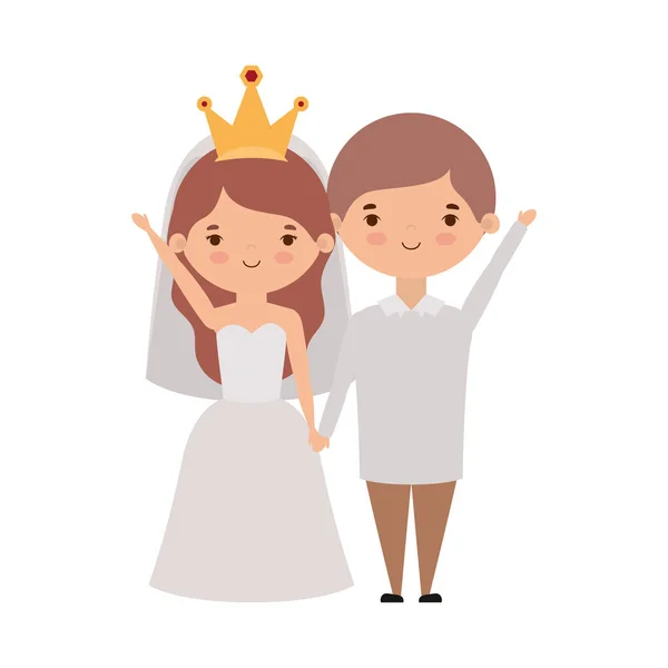 Ζευγάρι της νύφης και τον γαμπρό σχεδιασμό avatar — Διανυσματικό Αρχείο