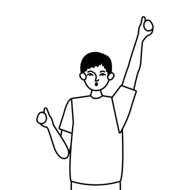 İzole edilmiş Avatar Adam vektör tasarımı