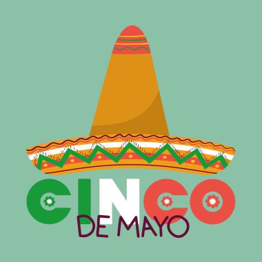 Cinco de mayonez vektör tasarımı