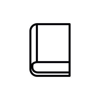 İzole kitap satır vektör tasarımı