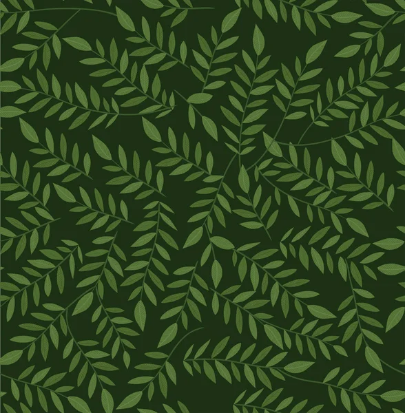 Grüne Blätter Hintergrund Vektor-Design — Stockvektor