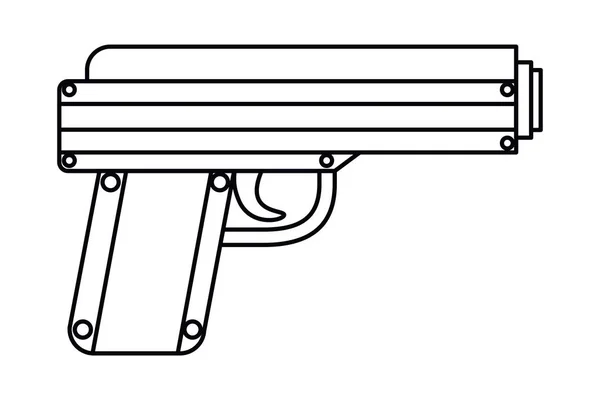 Pistolet de conception vectorielle des forces armées — Image vectorielle