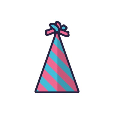 İzole parti şapka vektör tasarımı