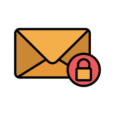 İzole zarf doldurma vektör tasarımı