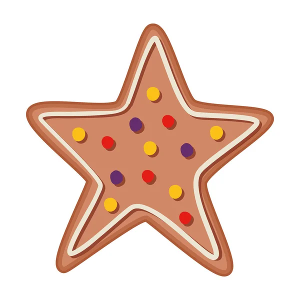 メリークリスマスクッキーベクトルデザイン — ストックベクタ
