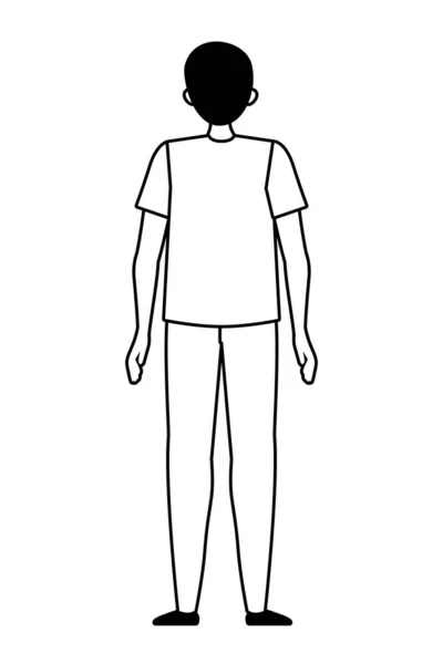 Diseño de vector de hombre avatar aislado — Vector de stock