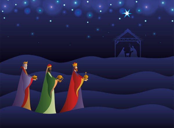 Happy epiphany day vector design