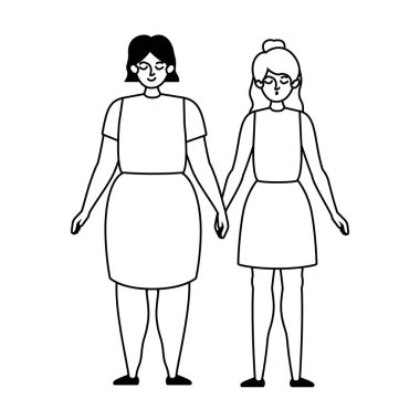 İzole edilmiş avatar kadın vektör tasarımı