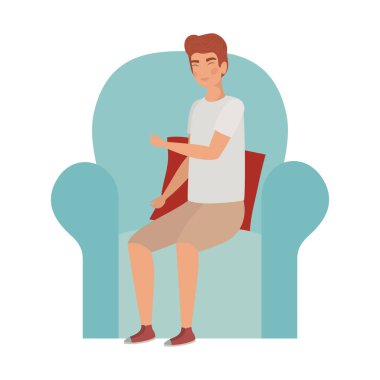 İnsan çizgi film çizimi vektör tasarımı