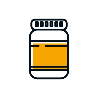 Ayrı tıbbi haplar kavanoz vektör tasarımı