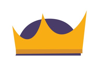 İzole kraliyet taç vektör tasarımı