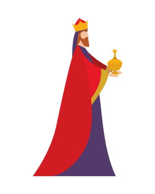 Mutlu Epifani Günü vektör tasarımı Caspar