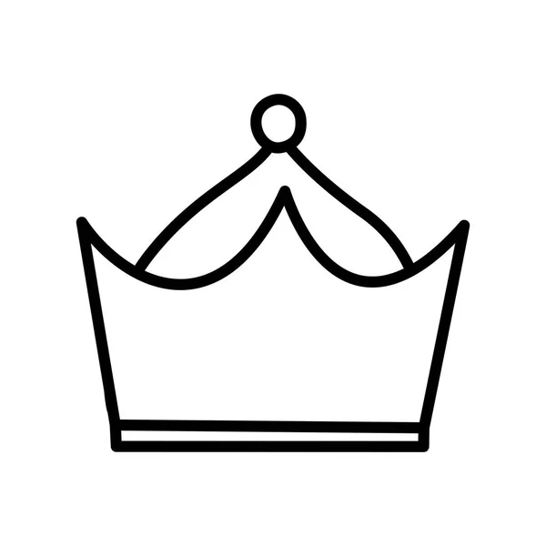 Geïsoleerde koninklijke kroon vector ontwerp — Stockvector