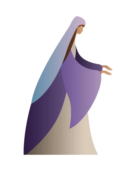 Virgen María de feliz epifanía diseño vectorial día — Vector de stock
