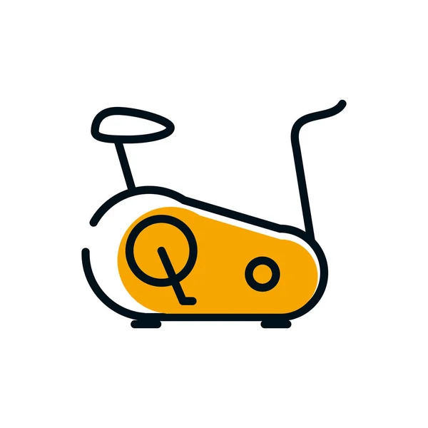 Isolated spinning bike icon vector design — Stock Vector