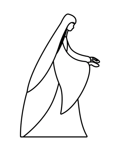Jungfrau Maria der glücklichen Erscheinung des Tages Vektor-Design — Stockvektor