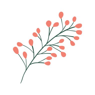 İzole edilmiş yaprak bitki vektör tasarımı